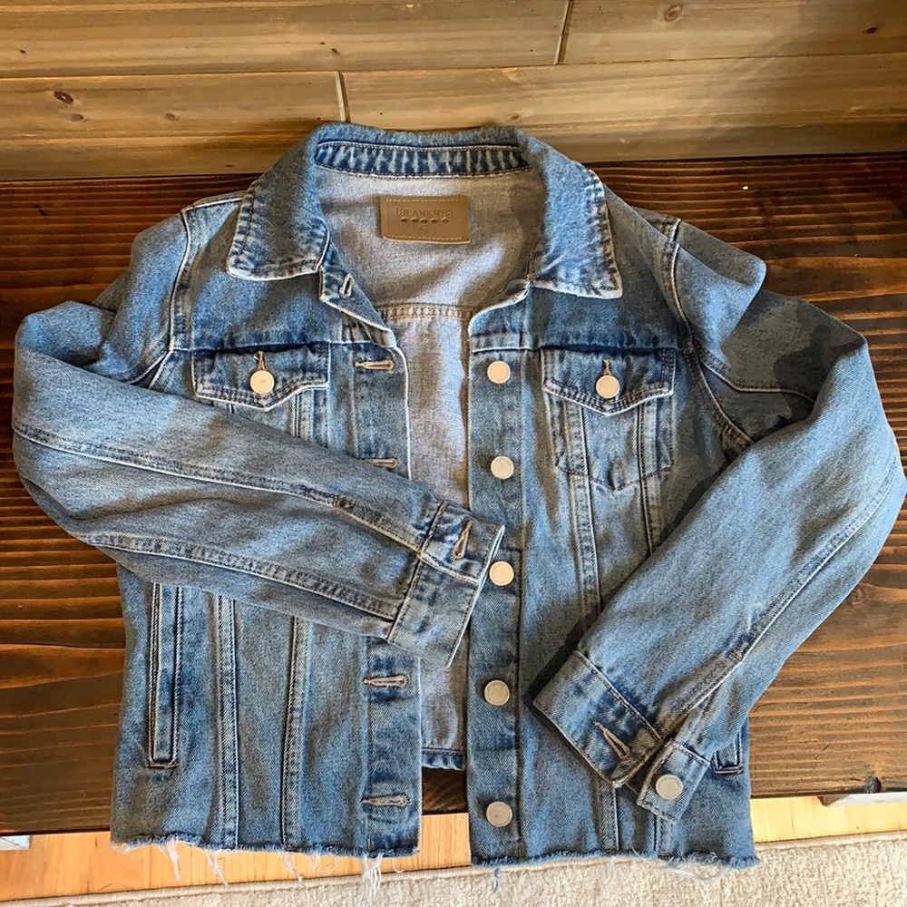 BLANK NYC Raw Hem Denim Jacket